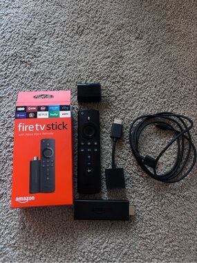 Amazon Fire TV Stick with Alexa Voice Remote - Black and Red